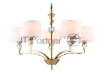 Люстра Ambrella light LH71131/5 BS/WH латунь/белый E14/5 max 40W D660*880