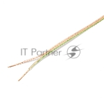 Акустический кабель Cablexpert CC-TC2x0,5-15M, прозрачный,  15 м, бухта