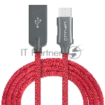 Кабель Crown USB - USB Type-C CMCU-3132C red