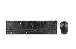 Комплект клавиатура+мышь Genius SlimStar C126 проводной, USB, 1000 DPI, чёрный