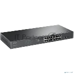 Коммутатор 16-port Gigabit PoE Easy Smart switch, 802.3af on ports 1-16, PoE budget 192 watts, desktop and rack-mountable