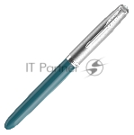 Ручка перьевая Parker 51 Core (CW2123506) Teal Blue CT F сталь нержавеющая подар.кор.