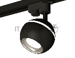 Светильник Ambrella light XT1102042 SBK/PSL черный песок/серебро полированное MR16 GU5.3 LED 3W 4200K (A2521, C1102, N7023)