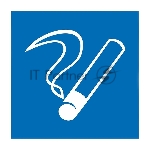Наклейка информационный знак Rexant 56-0032 "Место курения" 100х100