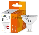 Лампа светодиодная IEK LLE-MR16-5-230-30-GU5 ECO MR16 5Вт 3000К теплый белый GU5.3 450лм 230-240В