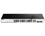 Коммутатор D-Link DGS-1210-28/FL2A, 24×1 Гбит/с + 4×1 Гбит/с Combo, настраиваемый