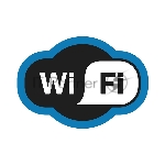 Табличка ПВХ Rexant "Зона Wi-Fi" 200х150 мм