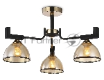 Светильник Ambrella light TR9098/3 BK/GD/TI черный/золото/янтарь E27*3 max 40W D600*316