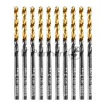 Сверло по металлу Denzel 3 мм, HSS-Tin, Golden Tip, 10 шт.