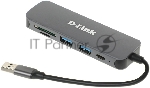 USB-концентратор D-Link DUB-1325/A2A, USB 3.0, USB 3.0, SD/microSD, USB