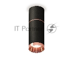 Светильник Ambrella Light XS6323063 SBK/PPG черный песок/золото розовое полированное MR16 GU5.3 (C6302, A2063, C6323, N6135)