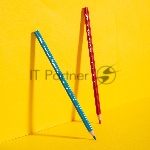 Карандаши цветные Deli EC112-24 Enovation, трехгранный профиль, пластик 24 цвета, картонный тубус (24шт), вид 2
