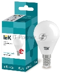 Лампа светодиодная IEK LLE-G45-5-230-40-E14 ECO G45 5Вт шар 4000К белый E14 450 лм 230-240В