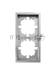 Рамка 2-мест. горизонт. ZIMA серый матовый LEZARD 704-7400-147