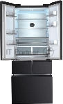 Холодильник Tesler RFD-427BI графит глянцевый двухкамерный 250/142л морозилка сбоку, No Frost, Side by Side