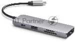 USB-концентратор Satechi ST-UCMPAM, USB Type-C, USB 3.0/USB Type-C/HDMI/SD/micro-SD, USB Type-C