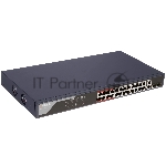 Коммутатор HiWatch SWT-1326P, 24×100 Мбит/с PoE + 2×1 Гбит/с Combo (RJ45/SFP), управляемый