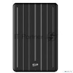 Накопитель External SSD Silicon Power 256Gb Bolt B75 Pro <SP256GBPSD75PSCK> (USB 3.1 Gen2 Type C, 520/450Mbs, противоударный MIL-STD 810G, 124х82х12mm, 75g) Black