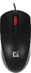 Мышь проводная Defender Icon MB-057 черный, 1000 dpi, USB, кнопки - 3