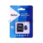 Флеш карта MicroSDXC 128Gb Netac Class 10 UHS-I U1 P500 Standart + адаптер NT02P500STN-128G-R