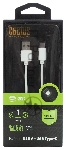 Кабель Cactus CS-USB.A.USB.C-1 USB (m)-USB Type-C (m) 1м белый блистер