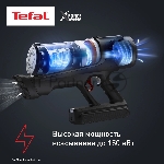 Пылесос вертикальный Tefal X-Force Flex TY9L42WO серый/зеленый, питание от аккумулятора, 150 Вт, уборка сухая, пылесборник 0.65 л, вид 51