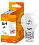 Лампа Iek LLE-G45-7-230-30-E27 светодиодная ECO G45 шар 7Вт 230В 3000К E27 IEK