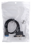 Планка USB 3.0 на заднюю панель низкопрофильная Cablexpert CC-USB3-RECEPTACLE-LP, 2 порта USB