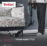 Пылесос вертикальный Tefal X-Force Flex TY9L42WO серый/зеленый, питание от аккумулятора, 150 Вт, уборка сухая, пылесборник 0.65 л, вид 49