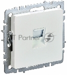 Розетка компьютерная IEK BRITE РК10-БрЖ RJ45 кат.5E жемчуг