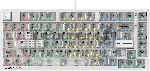 Клавиатура A4Tech Bloody MS76 проводная, USB Type-A, белый