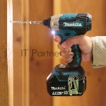 Дрель-шуруповерт Makita DTD157RTJ, 18 В, 5 Ач, 140 Нм, бесщеточный, ударный, вид 14