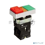 Кнопка LAY5-BW8465 "I-O" сдвоенная c подсв. ИЭК BBD40-BW-K51