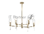 Люстра Ambrella light LH55201/6 BS/CL латунь/прозрачный E14*6 max 40W D660*520