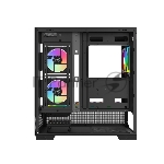 Корпус ПК без блока питания Case SAMA V43 Black, Midi-Tower, TG, 6x120mm ARGB, 2xUSB 3.0 + 1xUSB 3.2 Type-C, ATX, mATX, mITX Black