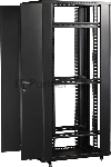 Шкаф коммутационный Lanmaster (TWT-CBB-37U-6X10-P1) напольный 37U 600x1000мм пер.дв.перфор. задн.дв.перфор.2-хст. 800кг черный IP20 сталь, вид 3