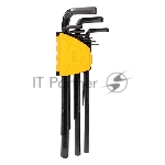 Ключи Deli Набор шестигранных ключей сверхдлинных Deli DL231309H 9 шт размеры 1,5,2,2,5,3,4,5,6,8,10мм, пластиковый держатель