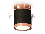 Светильник Ambrella Light XS8142035 SBK/PPG черный песок/золото розовое полированное GX53 (N8912, C8142, N8126)