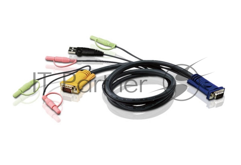 Кабель ATEN CABLE HD15M/USBM/SP/SP-SPHD15M; 1.8M