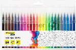 Фломастеры Silwerhof Color 9мм 145мм, круглый корпус, пулевидный пишущий наконечник, вентилируемый колпачок, 24 цвета, пакет с европодвесом
