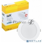 Светильник светодиодный Iek LDVO0-1612-09-4000-K01 ДВО 1612 белый круг 9Вт 4000К IP20 {пластик. корпус, диам 118 мм}