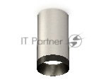 Светильник Ambrella Light XS6324011 SSL/PBK серебро песок/черный полированный MR16 GU5.3 (C6324, N6131)