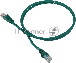 Патч-корд LANMASTER LSZH UTP cat.5e, 0.5 м, зеленый