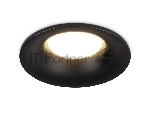 Встраиваемый точечный светильник Ambrella light TN102809 BK черный GU5.3 D90*35