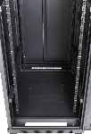 Шкаф коммутационный Lanmaster (TWT-CBB-37U-6X10-P1) напольный 37U 600x1000мм пер.дв.перфор. задн.дв.перфор.2-хст. 800кг черный IP20 сталь