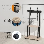 Стойка для телевизора Holder PR-108 серый/сланец 32"-65" макс.40кг напольный мобильный, вид 13