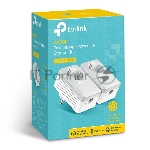 Сетевой адаптер TP-Link TL-PA4010PKIT AV600 Powerline Adapter with AC Pass Through Starter Kit, Ultra Compact Size, 500Mbps Powerline Datarate, 10/100Mbps Fast Ethernet, HomePlug AV, Green Powerline, Plug and Play, вид 3
