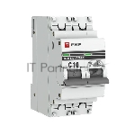 Выключатель автоматический модульный 2п C 10А 4.5кА ВА 47-63 PROxima EKF mcb4763-2-10C-pro