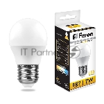 Лампа светодиодная Feron LB-95 7W 230V E27 4000K G45