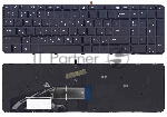 Клавиатура для ноутбука HP ProBook 450 G3 455 G3 черная с подсветкой